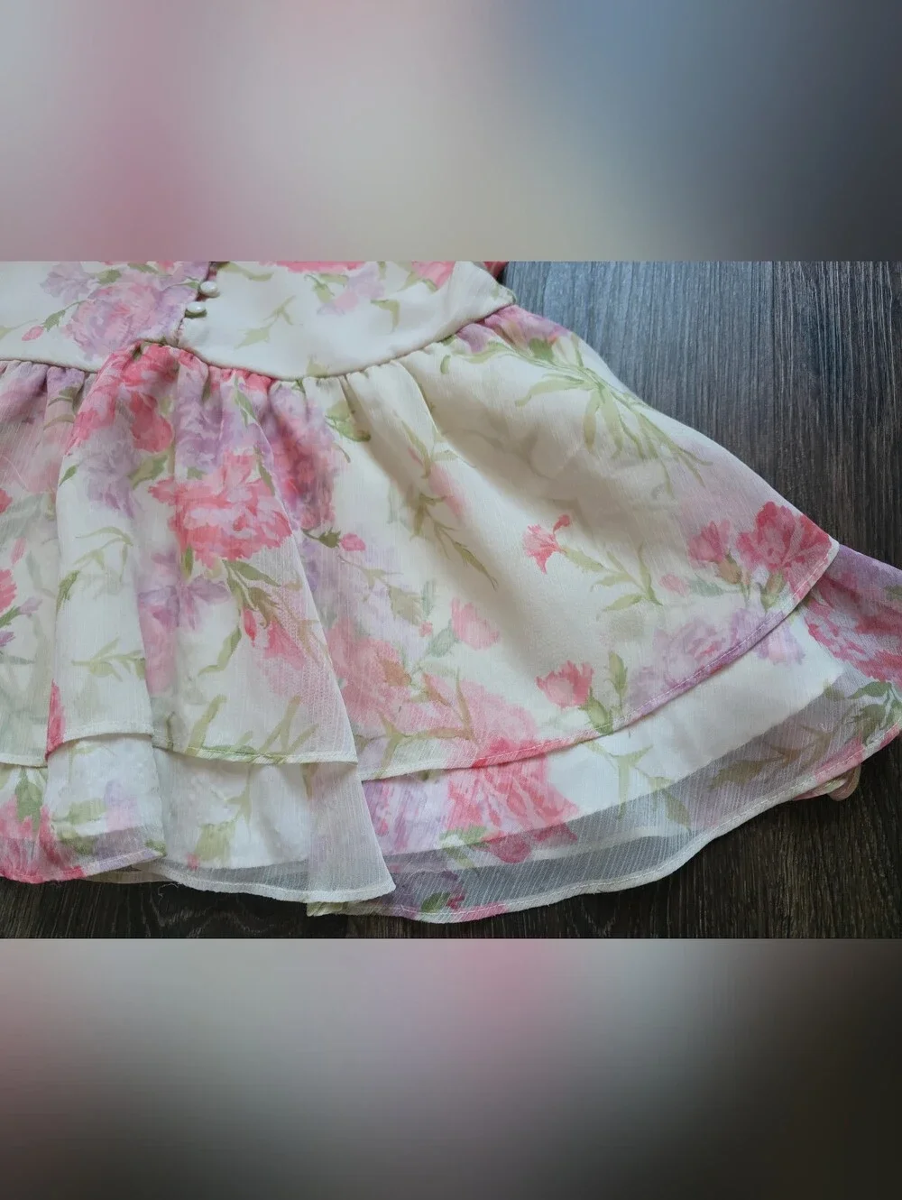 Ralph Lauren dreamy floral chiffon dress